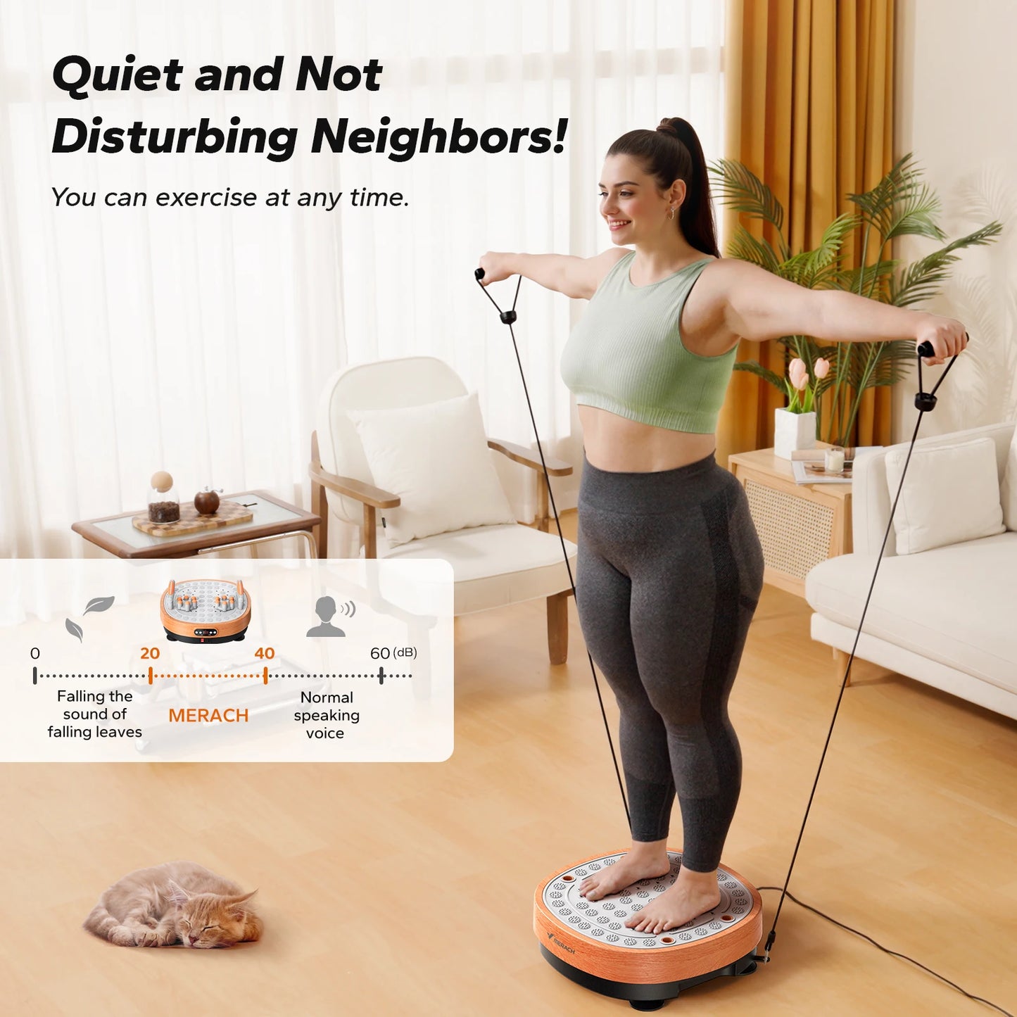 Merach Vibration Plate Exercise Machine for Weight Loss