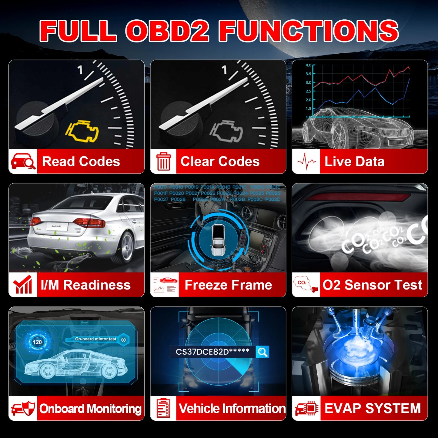 LAUNCH X431 CR300 OBD2 Scanner Code Reader Diagnostic Tool