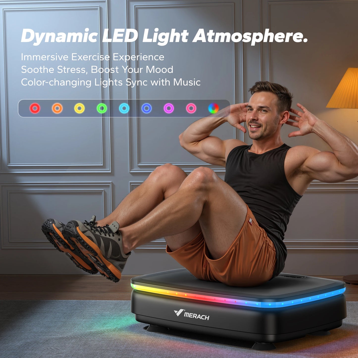 MERACH Vibration Plate Exercise For Whole Body Workout