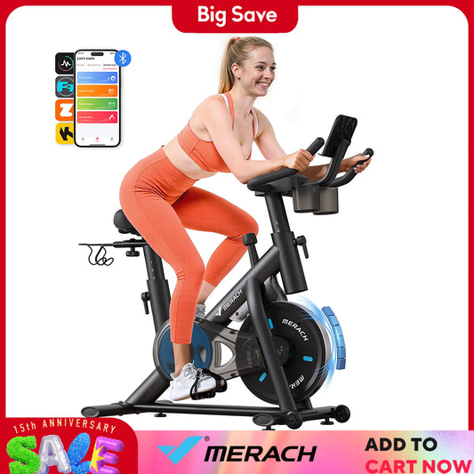 Merach Magnetic Indoor Bike With App Bluetooth Low Noise