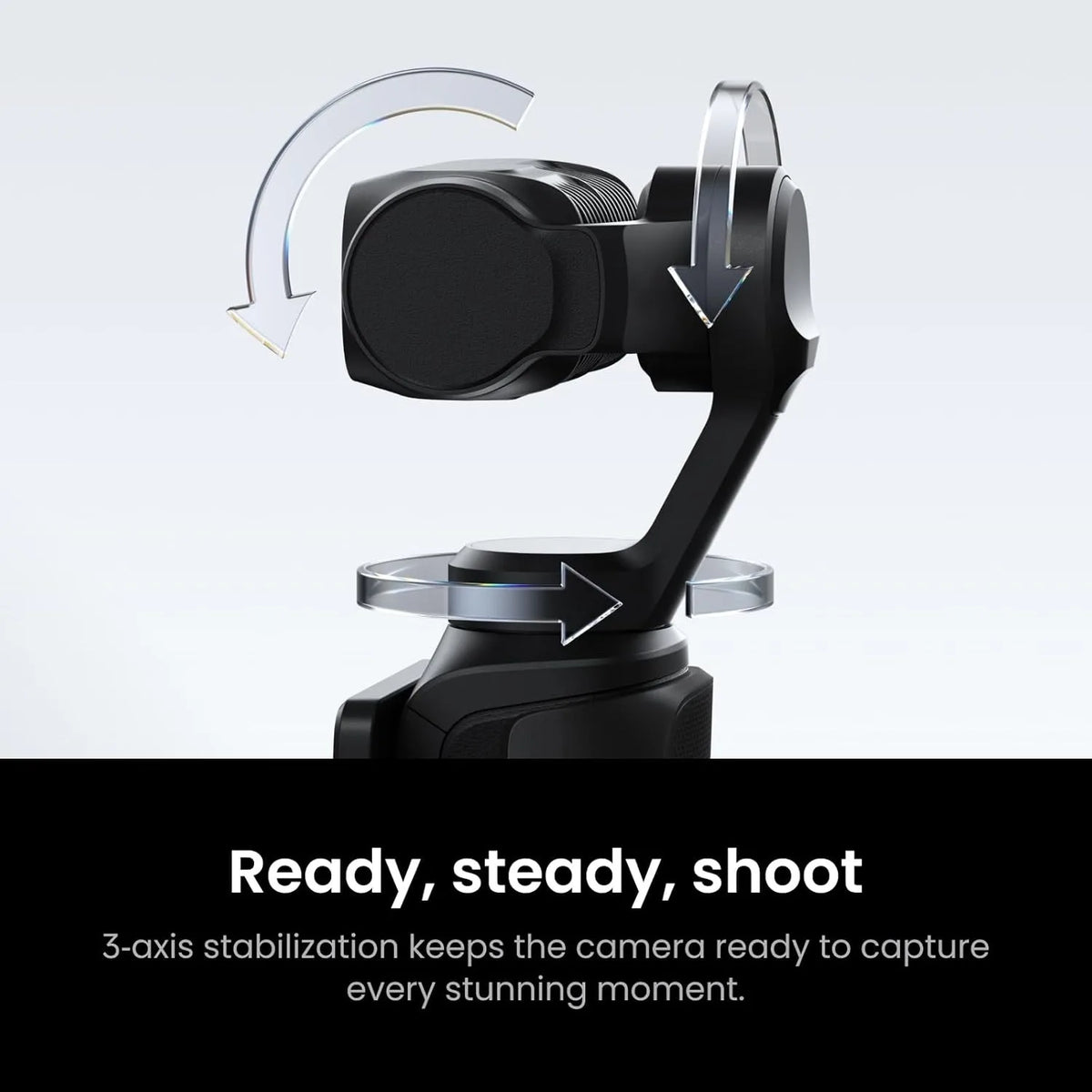 Insta360 Luna Ultra 8K Pocket Gimbal Camera, Dual Leica Lenses, 1" Sensor, 12× Zoom, Detachable 2" Touchscreen White