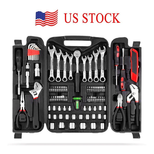 TLGREENDIY 95 Pcs Mechanics Tool Set Wrenches Sockets Case