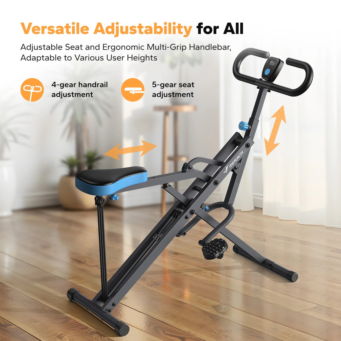 Merach 2in1 Squat And Rowing Machine Foldable Home Gym
