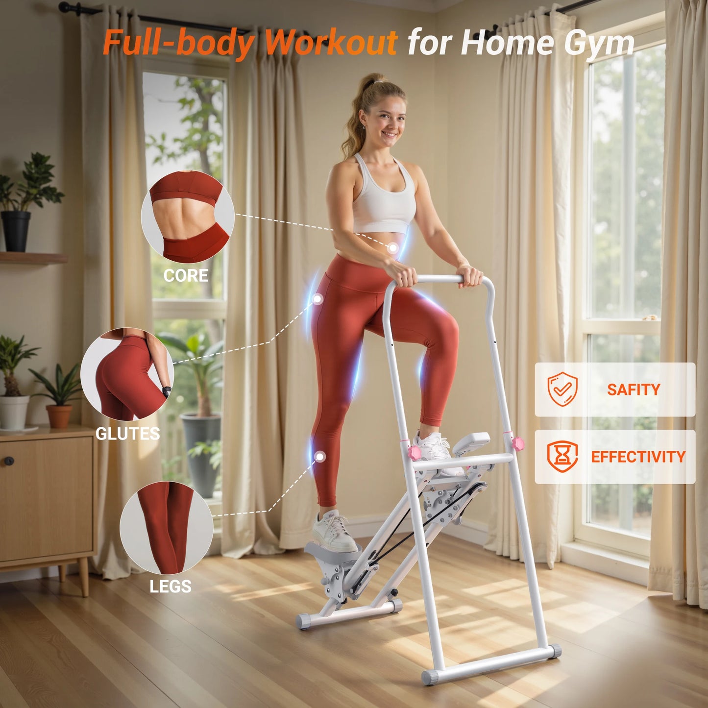 MERACH Vertical Climber Stair Stepper For Home Gym Cardio