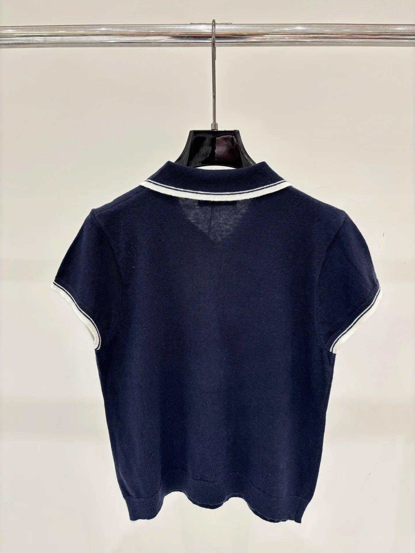 Early Autumn Women's Knitted Embroidered Striped T Shirt