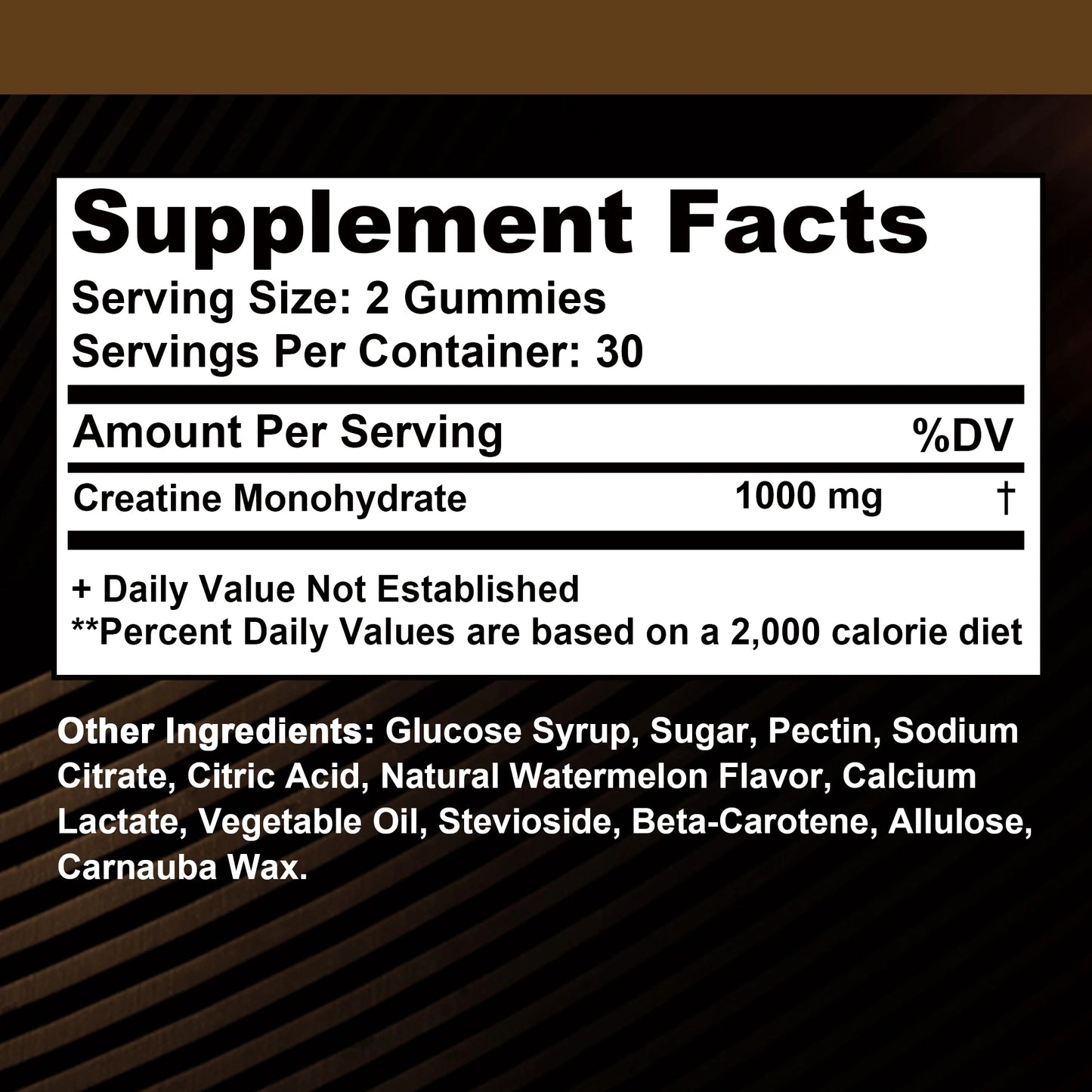 Creatine Monohydrate Gummies For Energy And Muscle Mass