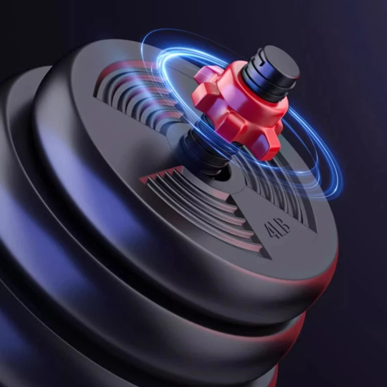 Adjustable Dumbbell To Barbell Set With Anti Slip Grip For Home Gym Strength Training