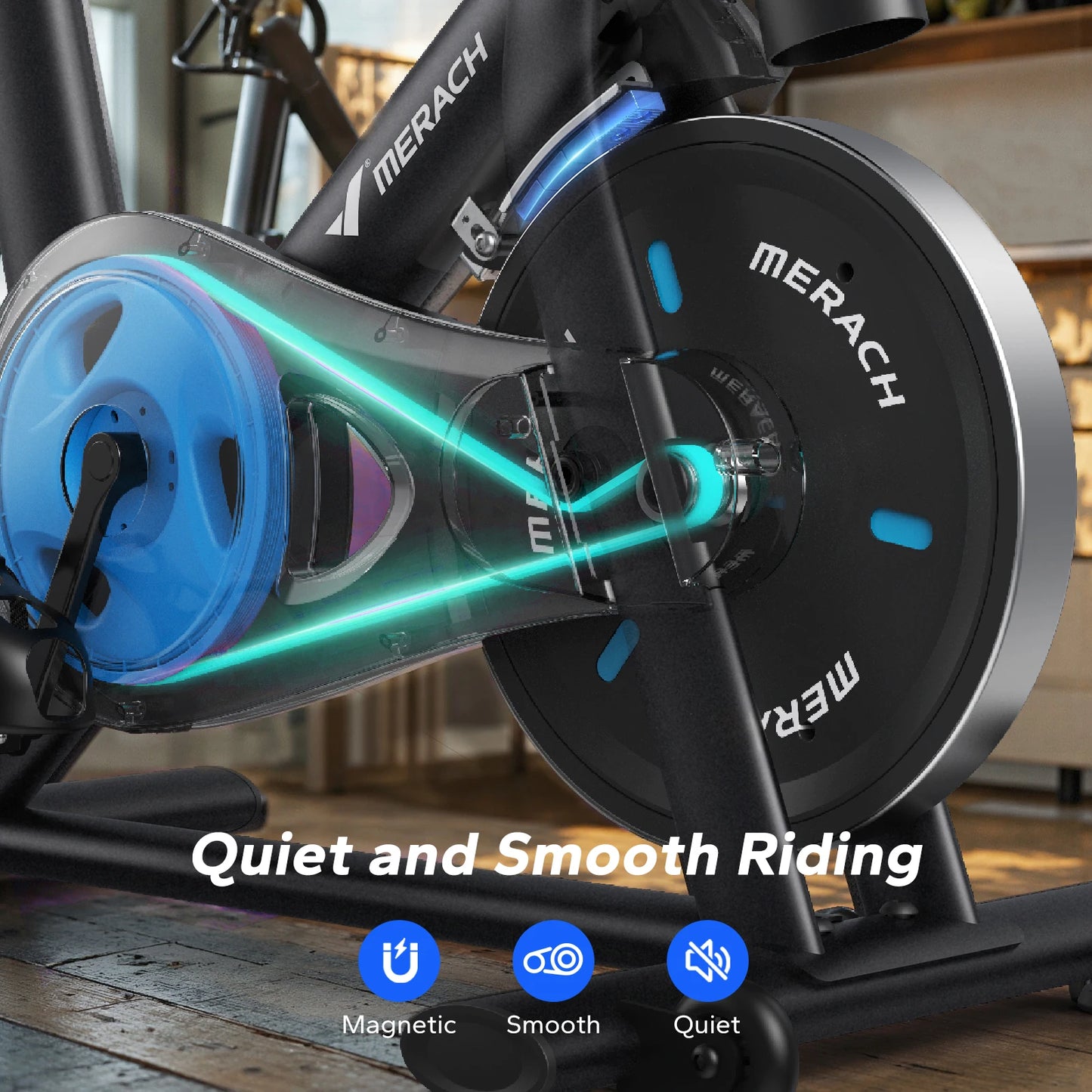 Merach Magnetic Indoor Bike With App Bluetooth Low Noise