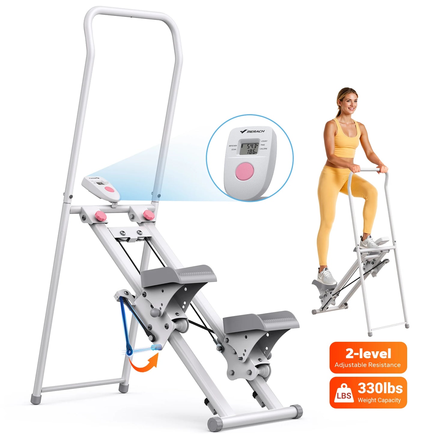 MERACH Vertical Climber Stair Stepper For Home Gym Cardio