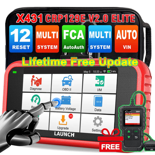 LAUNCH X431 CRP129E OBD2 Diagnostic Scanner Free Update
