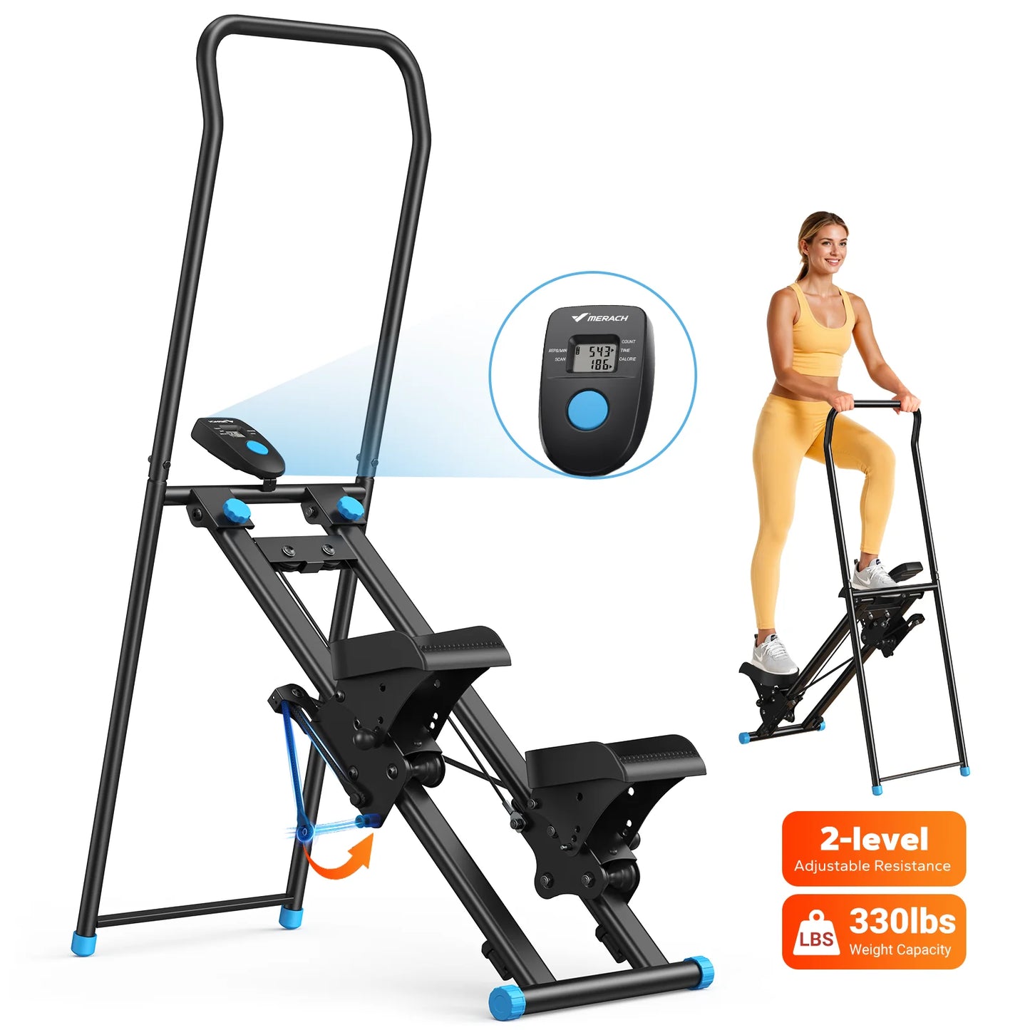 MERACH Vertical Climber Stair Stepper For Home Gym Cardio