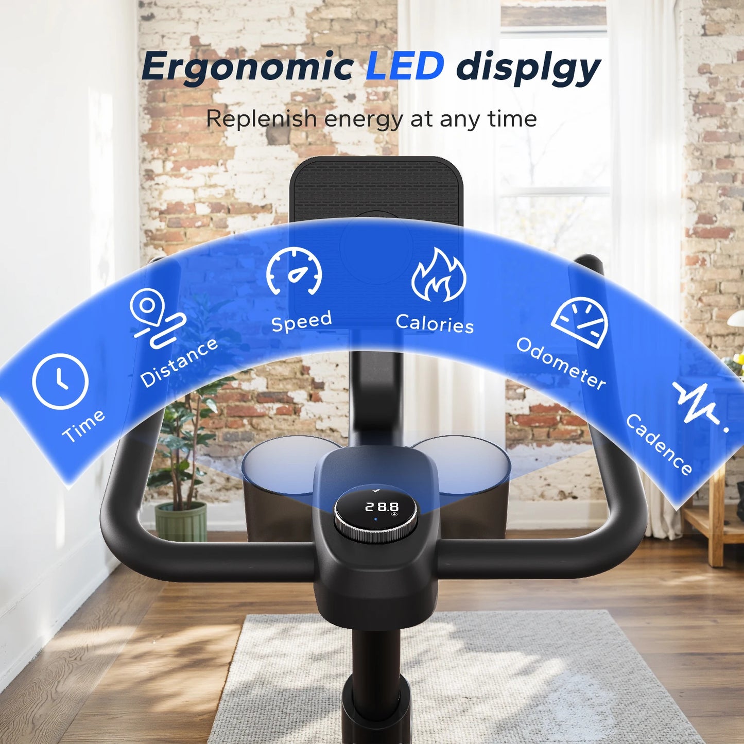 Merach Magnetic Indoor Bike With App Bluetooth Low Noise