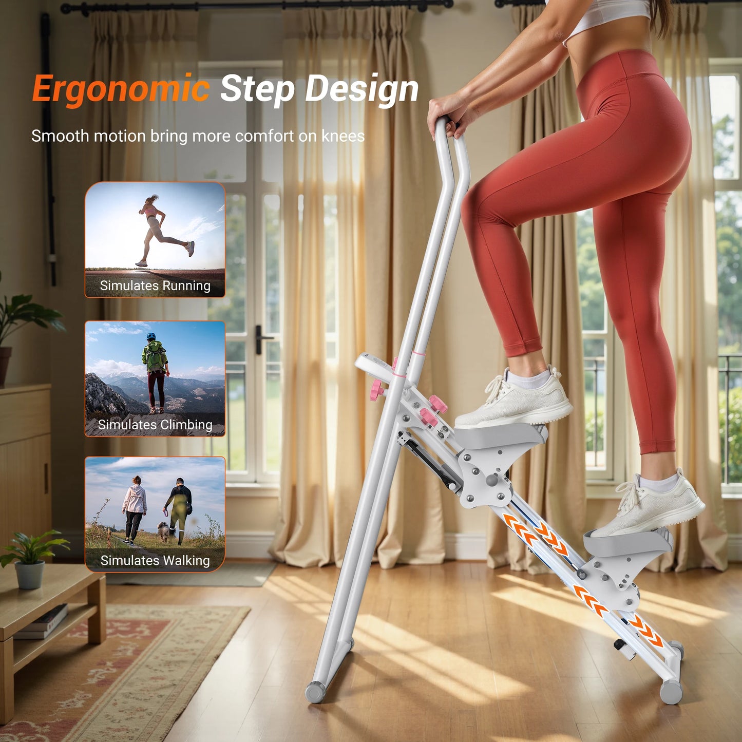 MERACH Vertical Climber Stair Stepper For Home Gym Cardio