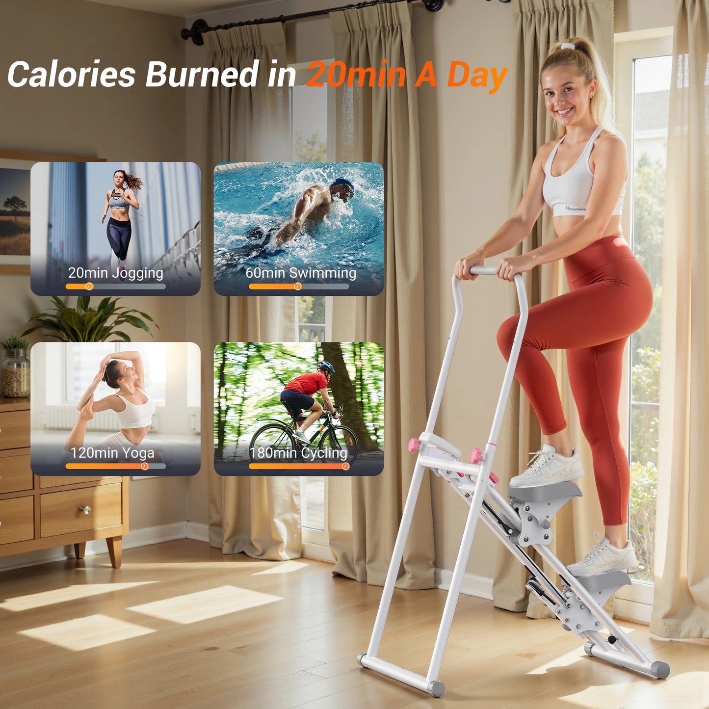 MERACH Vertical Climber Stair Stepper For Home Gym Cardio