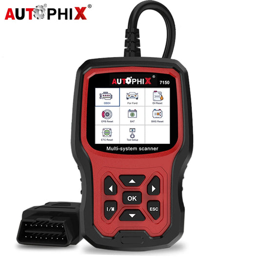 Autophix 7150 OBD2 Automotive Scanner Code Reader EPB TPMS