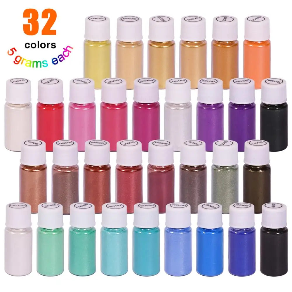 Biutee Mica Pigment Lip Gloss Set For Nail Art Makeup