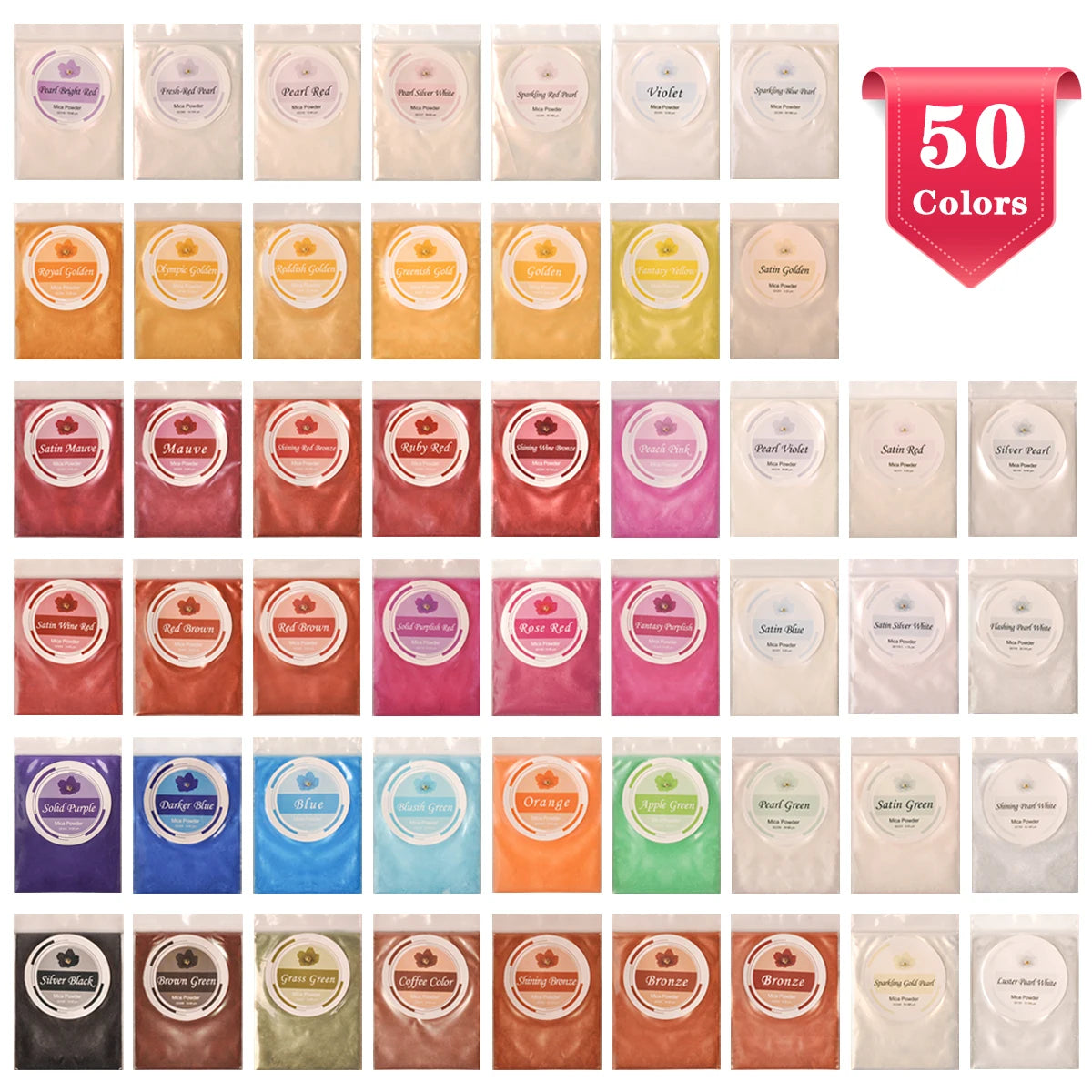 Biutee Mica Pigment Lip Gloss Set For Nail Art Makeup