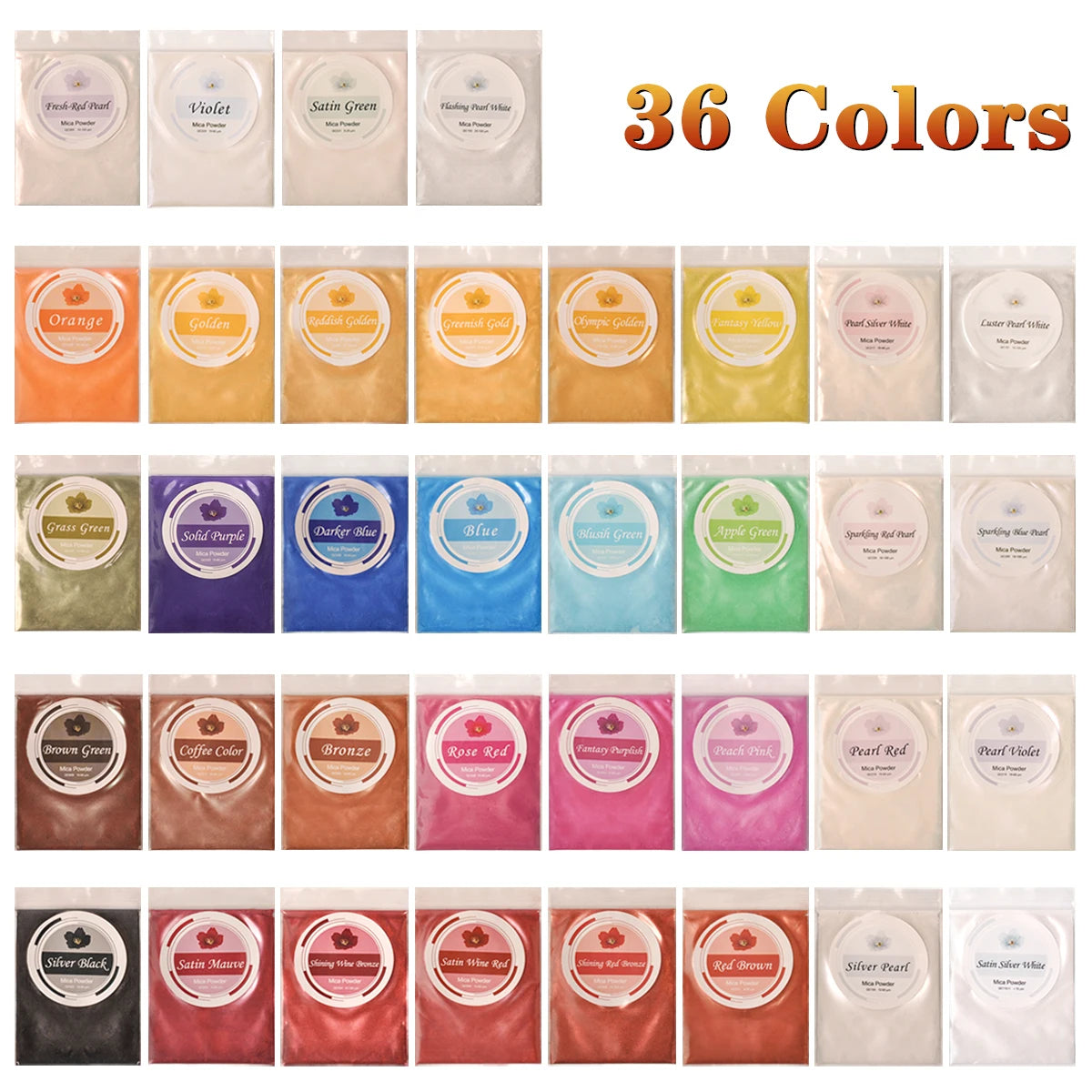 Biutee Mica Pigment Lip Gloss Set For Nail Art Makeup