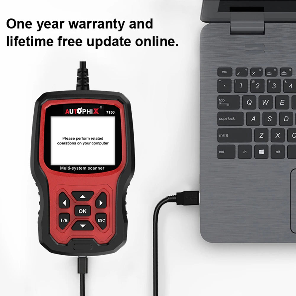 Autophix 7150 OBD2 Automotive Scanner Code Reader EPB TPMS