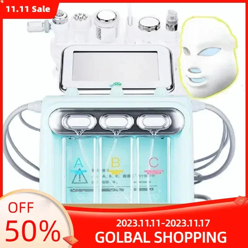 7 In 1 H2O2 Water Oxygen Jet Peel Hydrofacial Machine