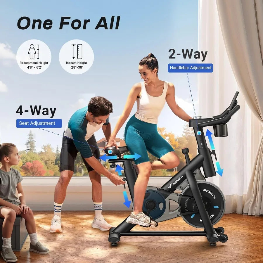 Low Noise Exercise Bike With Tablet Mount 300 Lbs Capacity