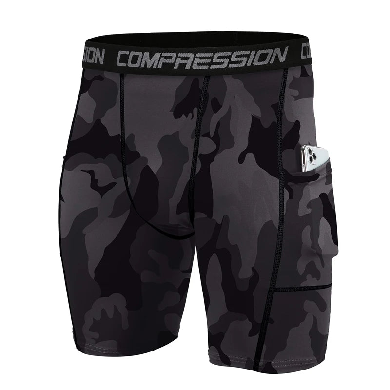 Jeephoo Men's Athletic Compression Shorts Lightweight