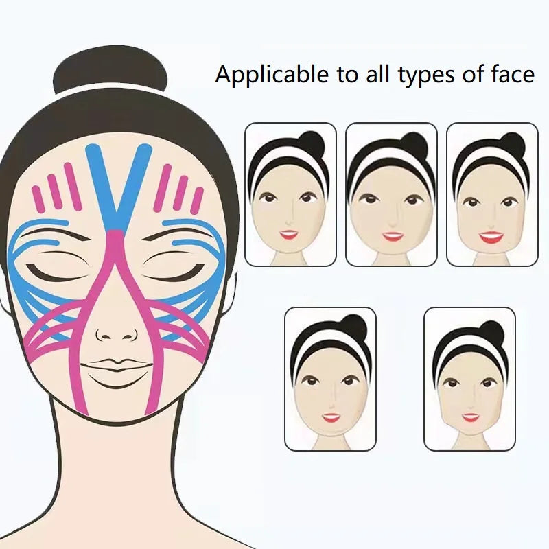 2.5cm By 5M Wrinkle Face Tapes Lifting Tape Visage LBHL09