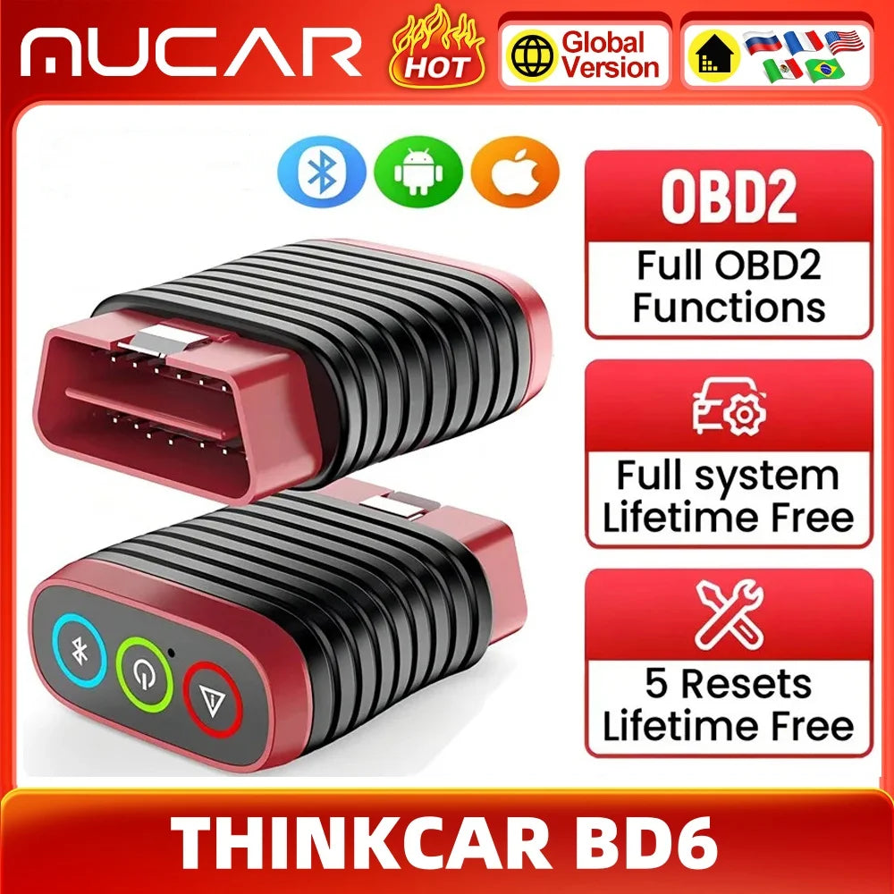 MUCAR BD6 OBD2 Scanner Full System Diagnostic Tool