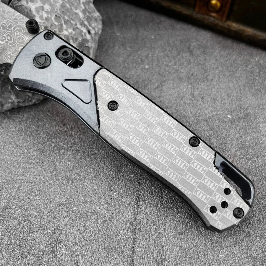 Bugout 535 Axis Lock Folding Knife Damascus Steel EDC
