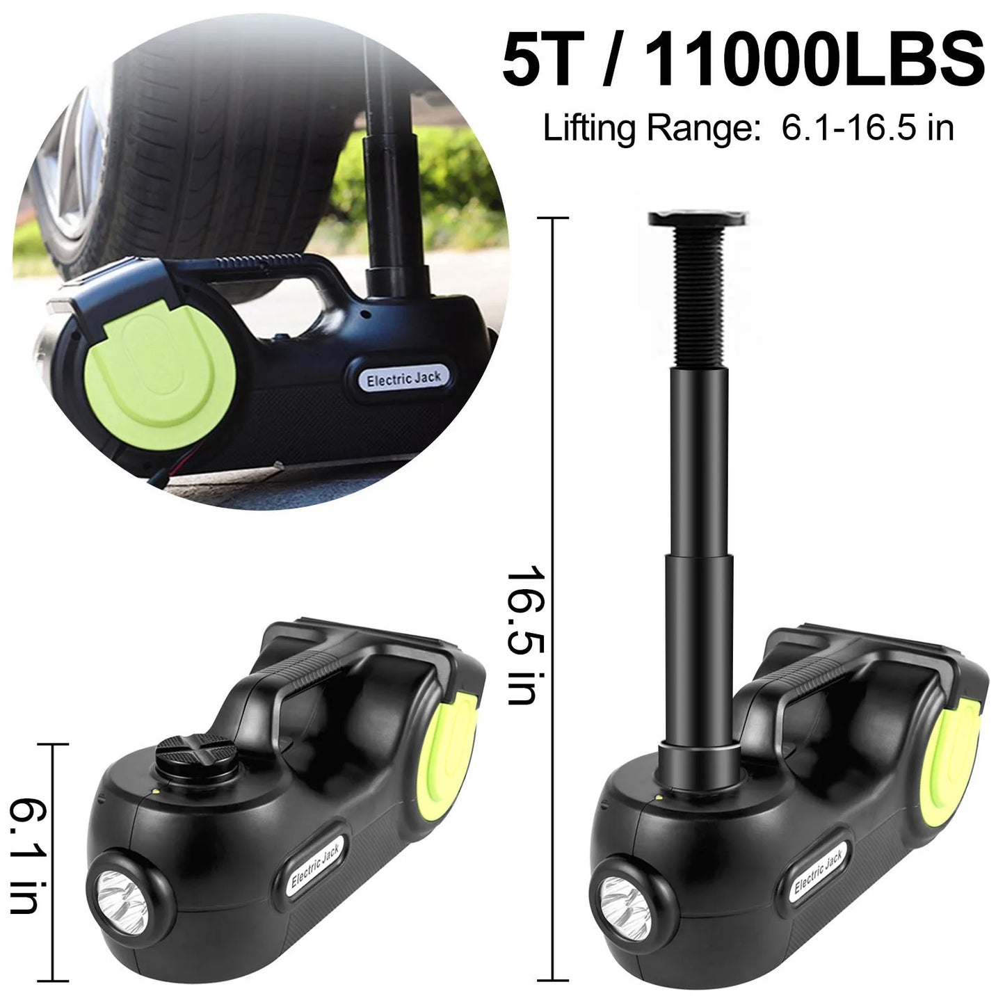 SucceBuy Four In One Electric Car Jack 12V Portable Tool