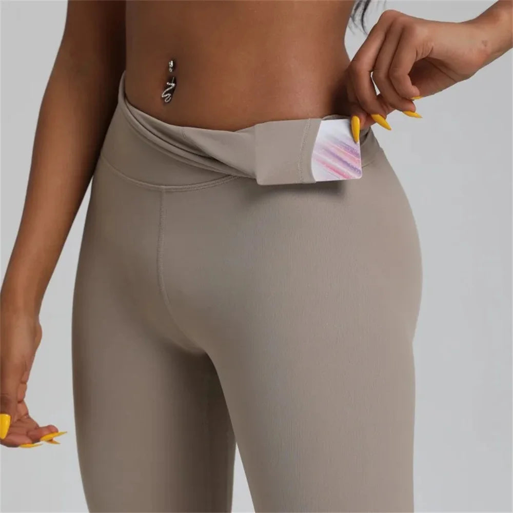 High Waist Yoga Legging With Built In Pocket For Women