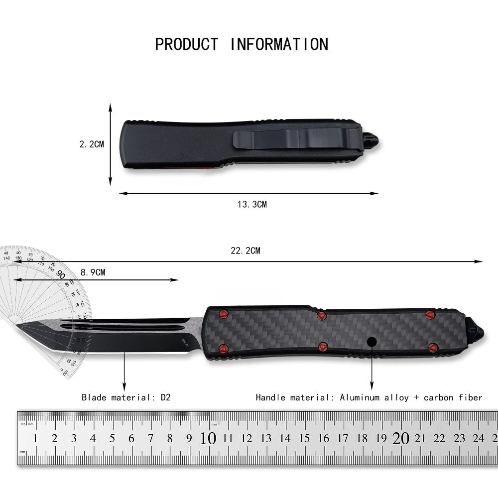 UT85 Folding Knife D2 Blade For Outdoor Camping And Hunting