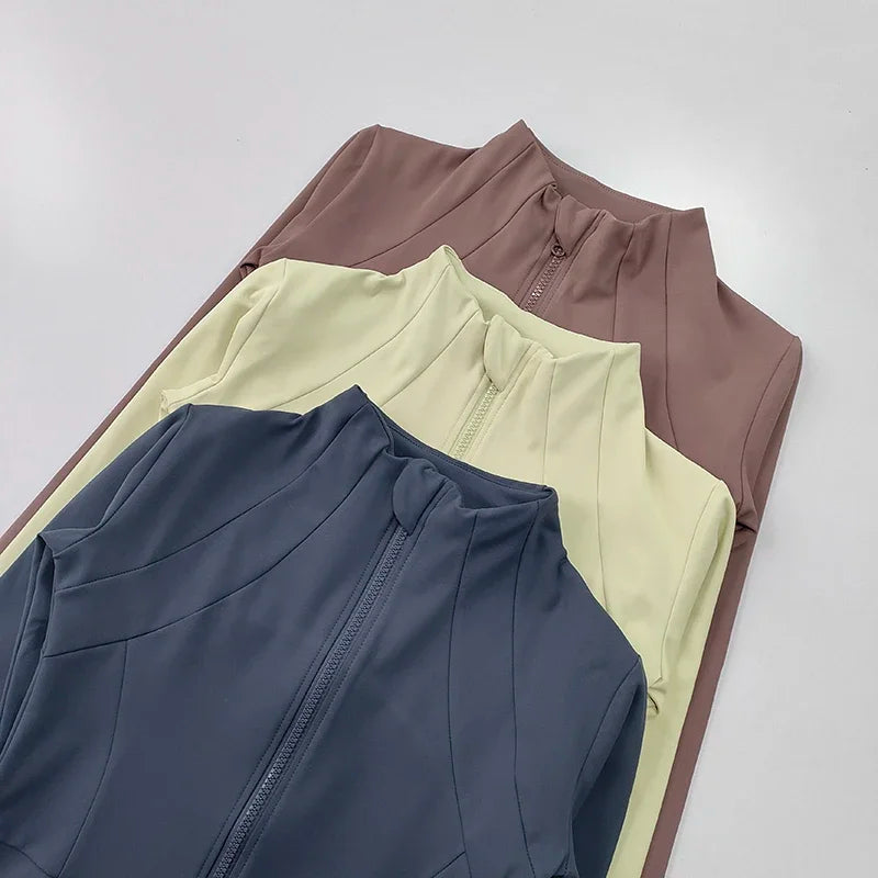 Hebei Zhejiang Knit Womens Quick Dry Running Sport Jacket