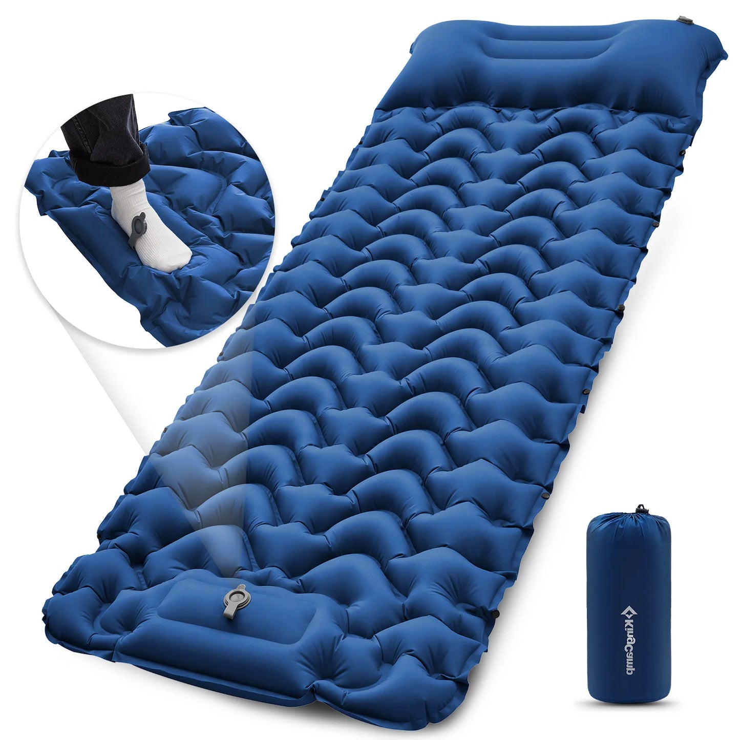 KingCamp Self Inflating Sleeping Pad Ultralight With Pillow