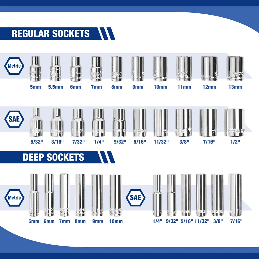 WORKPRO 69 Piece Ratchet Wrench And Screwdriver Bits Set