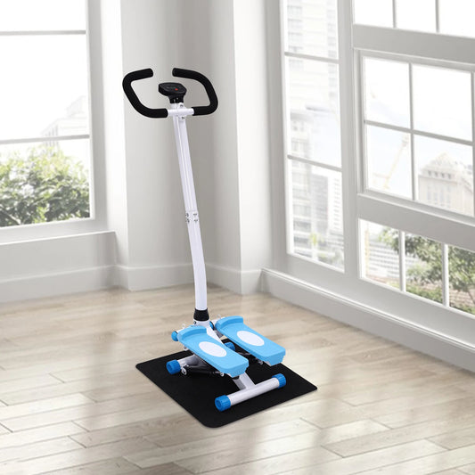 Fitness Stepper With Handlebars Adjustable Height Cardio
