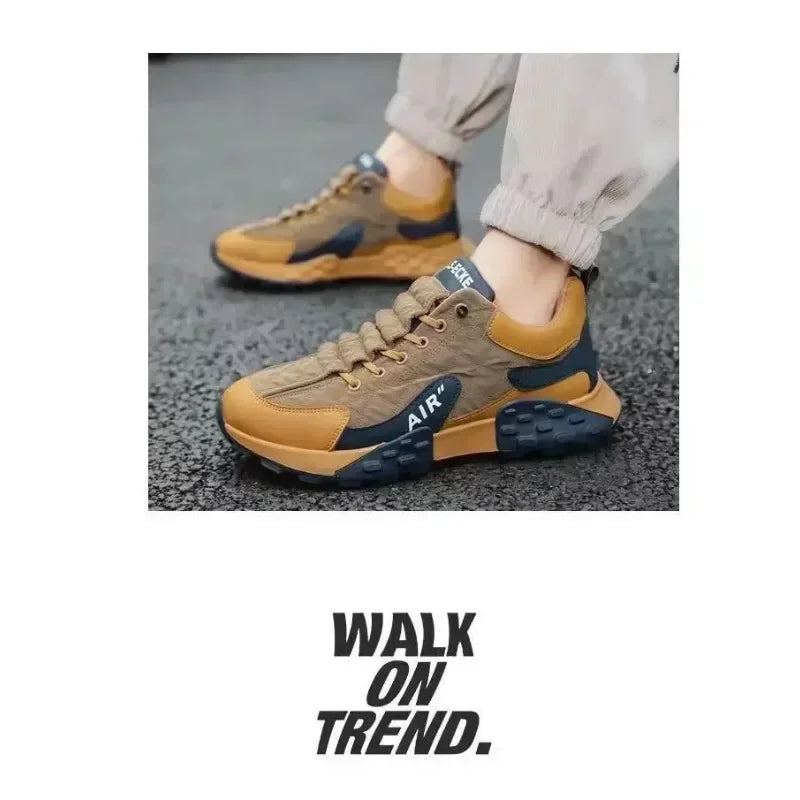 2025 New Men Casual Platform Sneakers Plus Size 43 44