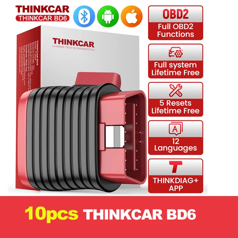 Thinkcar BD6 OBD2 Scanner Bluetooth All-System Diagnostic Tool