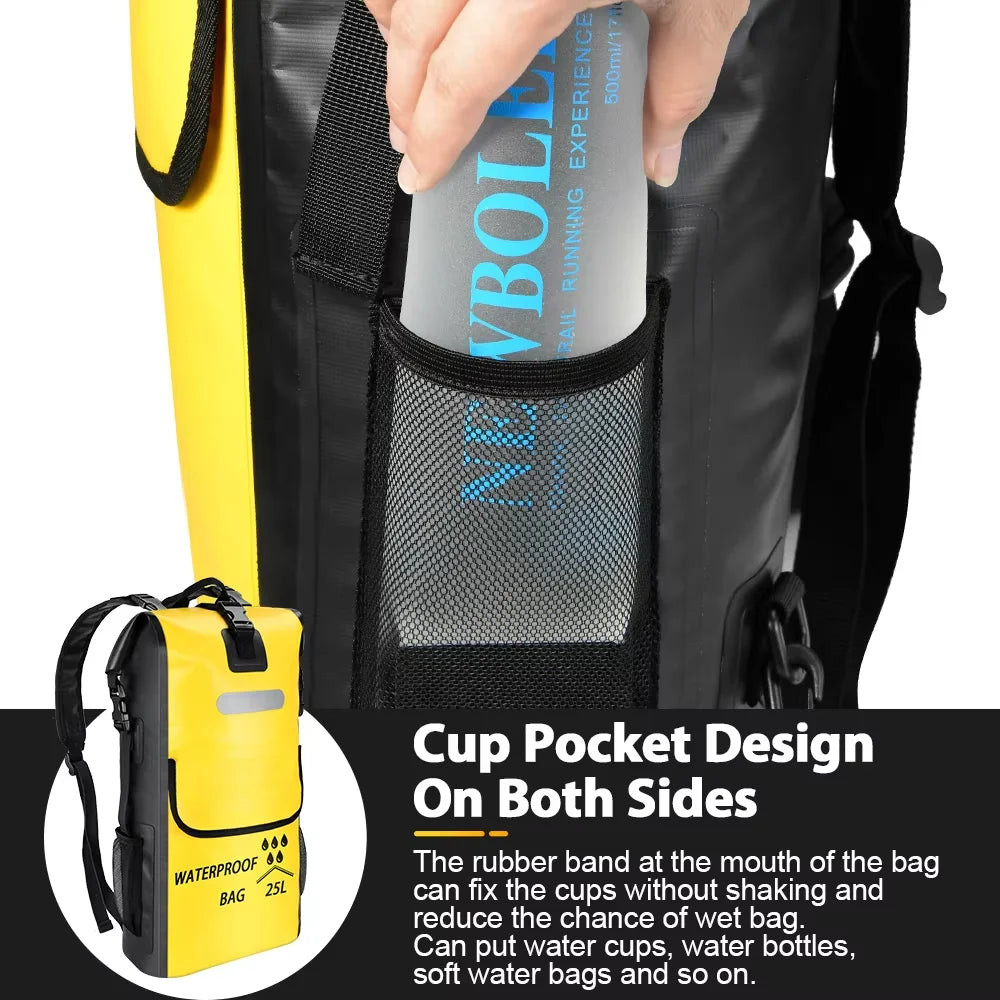 NewBolER 25L Waterproof Dry Bag Backpack Kayaking Rafting