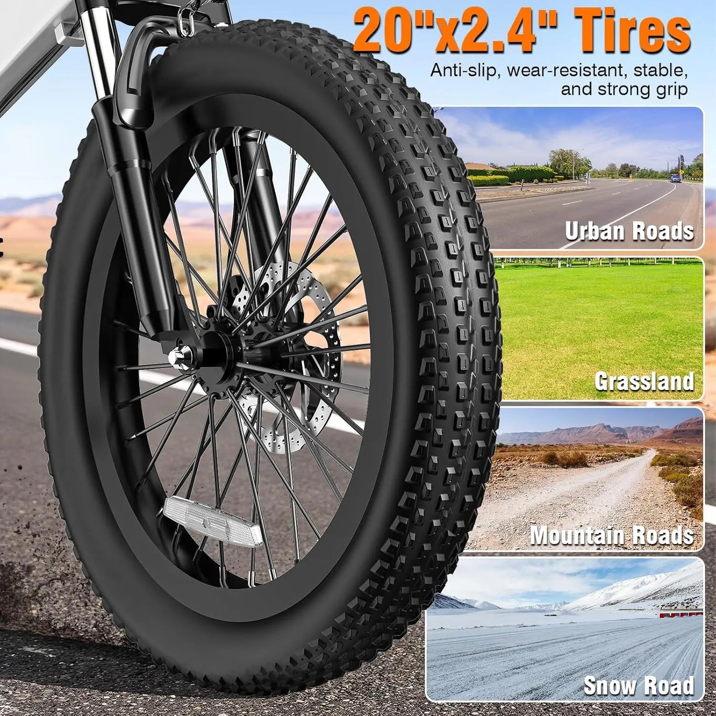 Foldable Electric Bike For Adults And Teens 720W Peak Motor