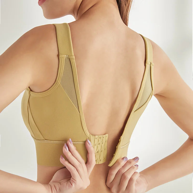 Sports Bras High Impact Push Up Bra Crop Top Fitness Women Large Big Size Underwear Wireless Running Gym Workout Active Wear Hot