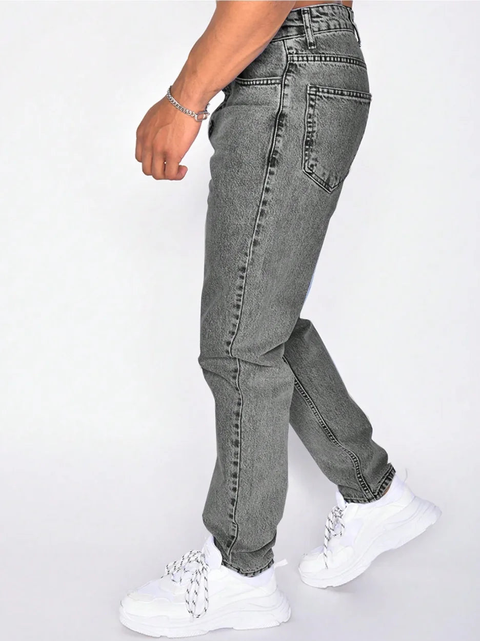Guangdong Loose Jeans For Men All Season Comfort Denim