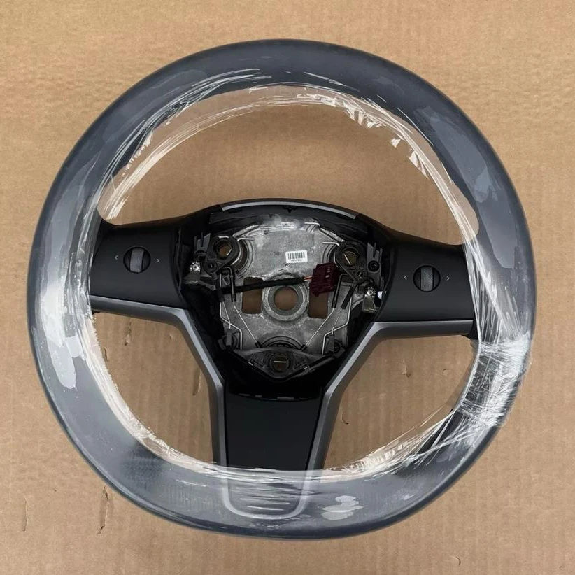 Heated PU Leather Steering Wheel for Tesla Model 3 Y