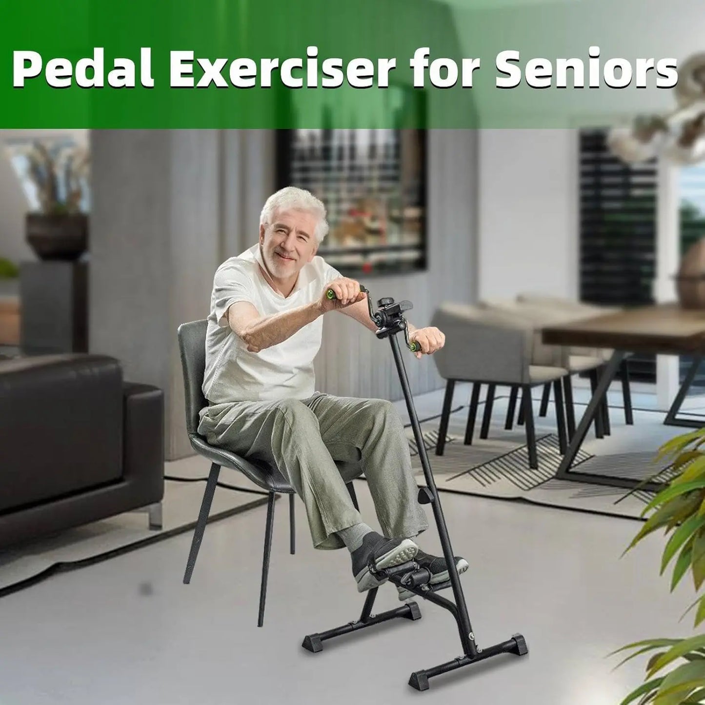 Pedal Exerciser for Seniors Stroke Rehab Hand Arm Leg