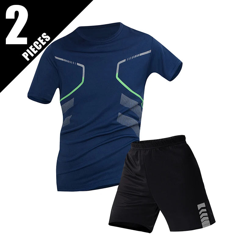CN Men's QuickDry Short Sleeve Sports Shirt For Running