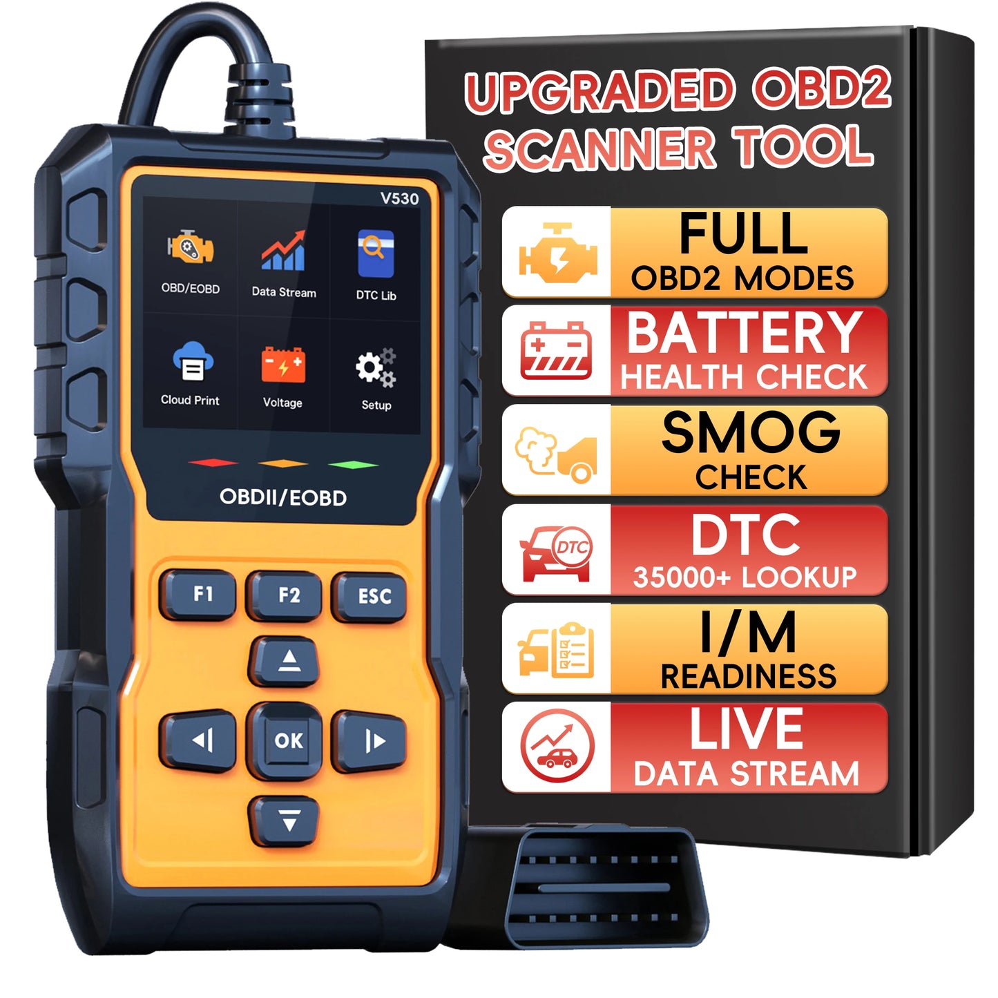 Hign-concerned OBD2 Scanner Diagnostic Tool Mode 6 8 Reset