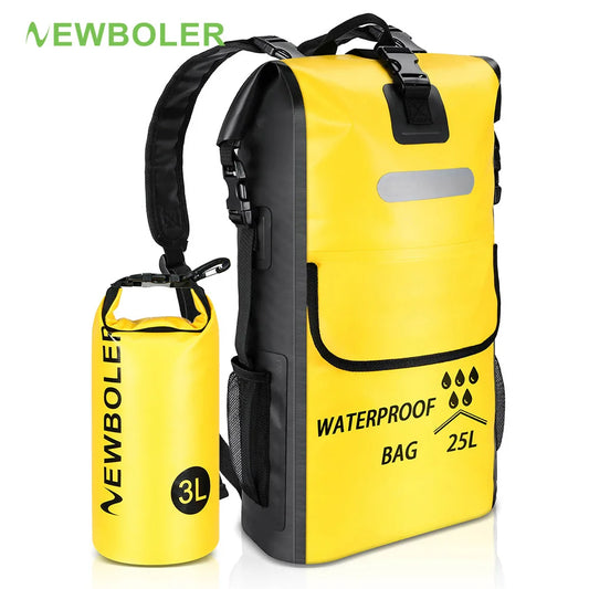 NewBolER 25L Waterproof Dry Bag Backpack Kayaking Rafting
