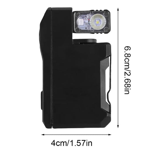 Rechargeable EDC Flashlight 400 Lumens Mini Keychain RGB