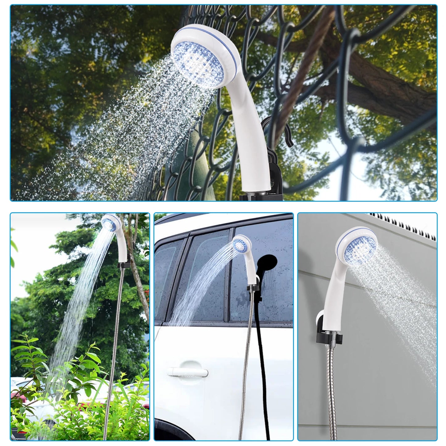 Portable Rechargeable Camping Shower Pump for Outdoor Use