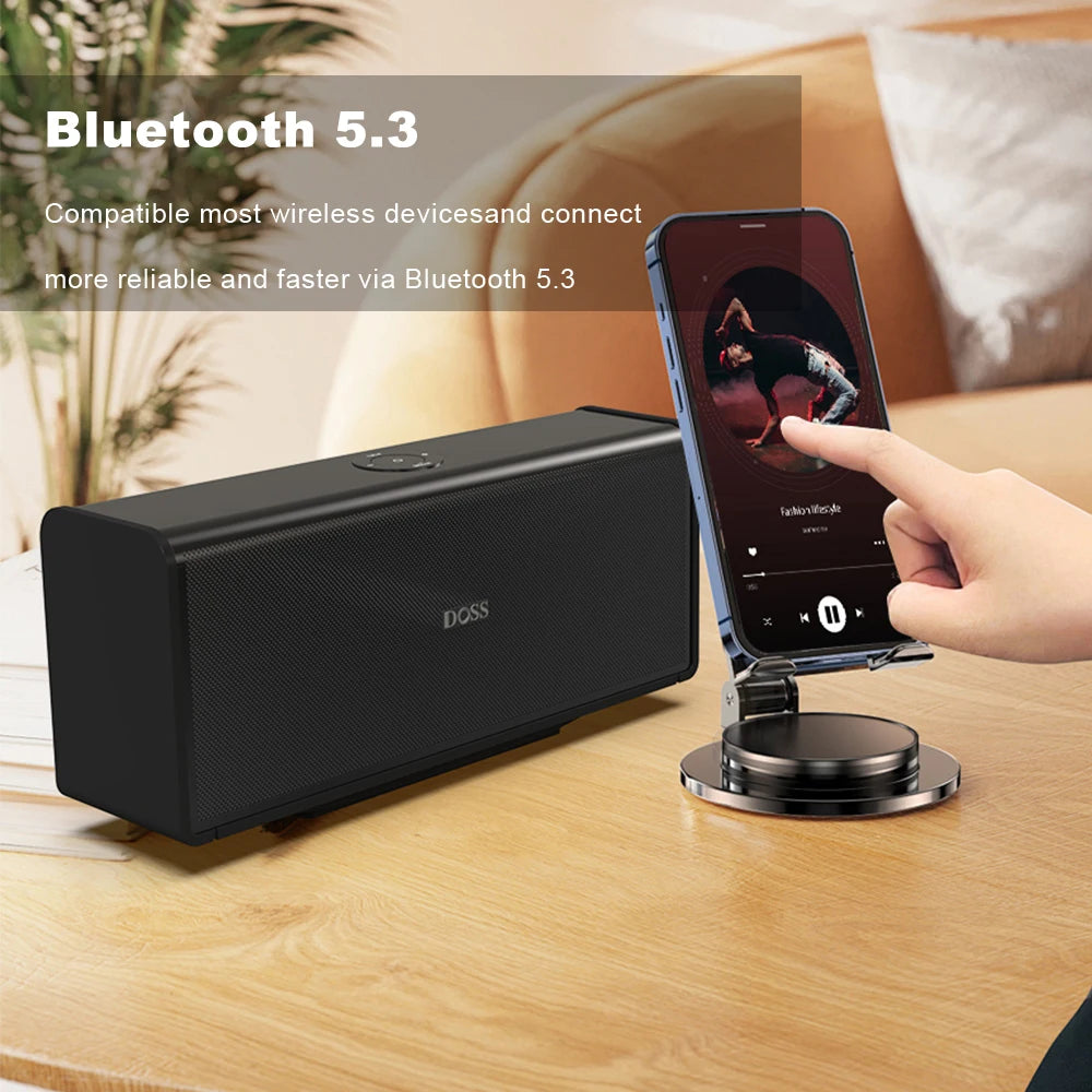 Doss 80W Bluetooth Home Speaker Bass Subwoofer Sound Box
